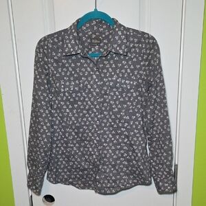 Royal Robbins Charcoal Floral Shirt